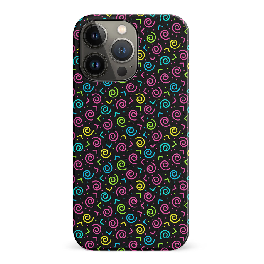 iPhone 14 Pro 90's Dance Party Phone Case in Black