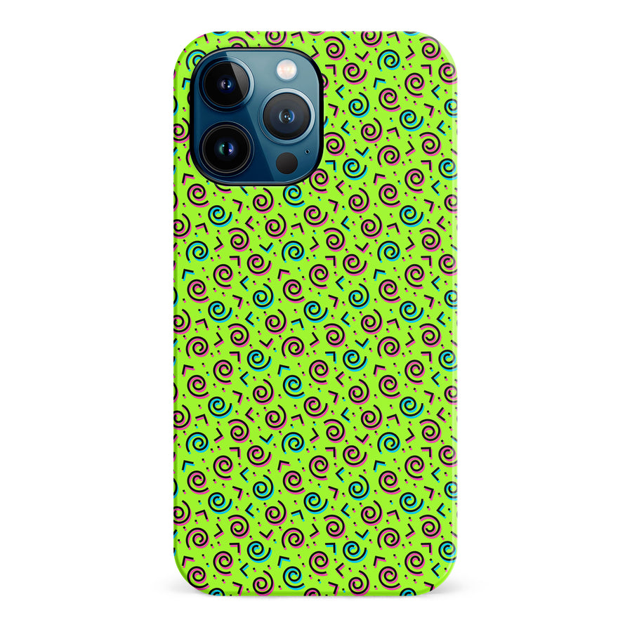 iPhone 12 Pro Max 90's Dance Party Phone Case in Green