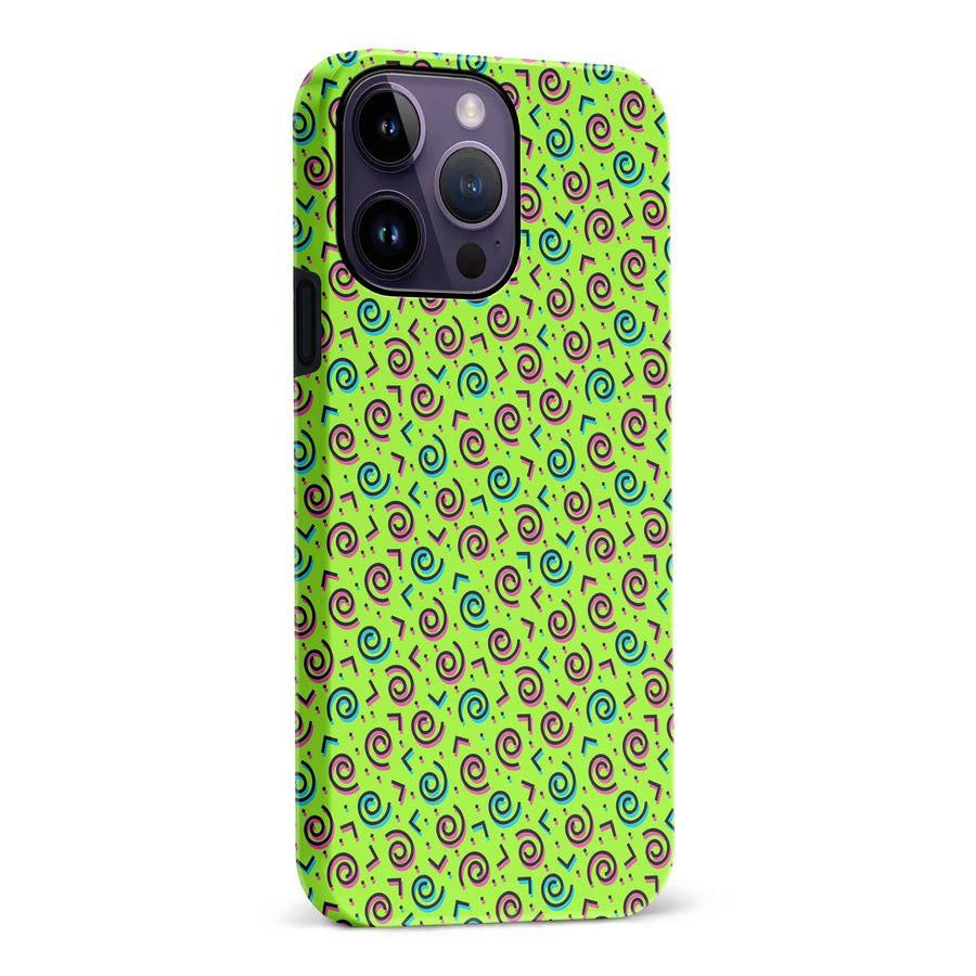 iPhone 14 Pro Max 90's Dance Party Phone Case in Green