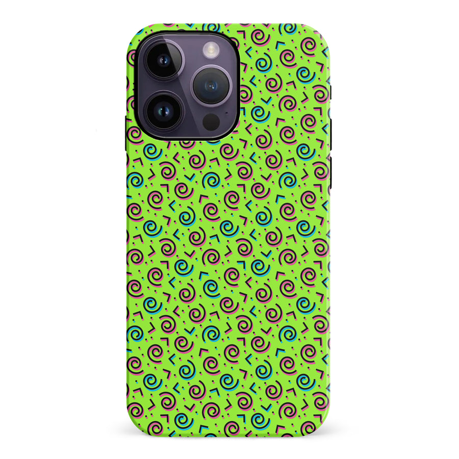 iPhone 14 Pro Max 90's Dance Party Phone Case in Green