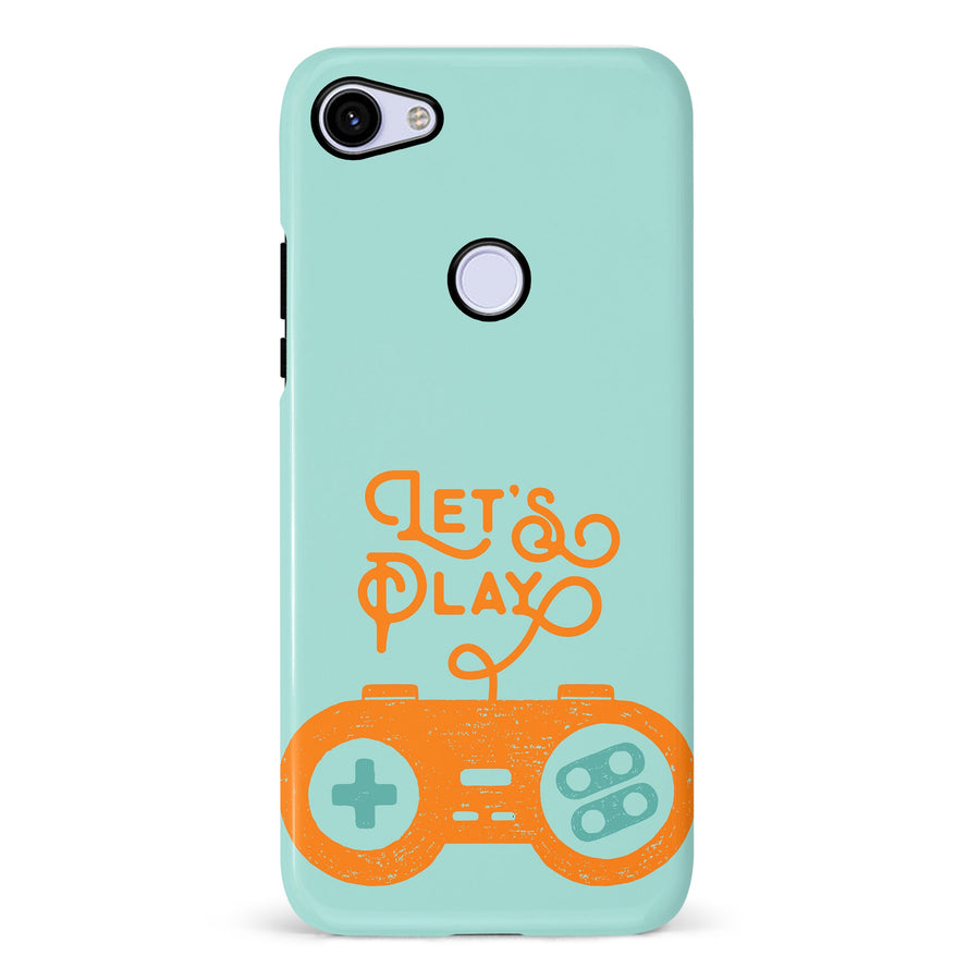 Google Pixel 3A Let's Play Phone Case in Green