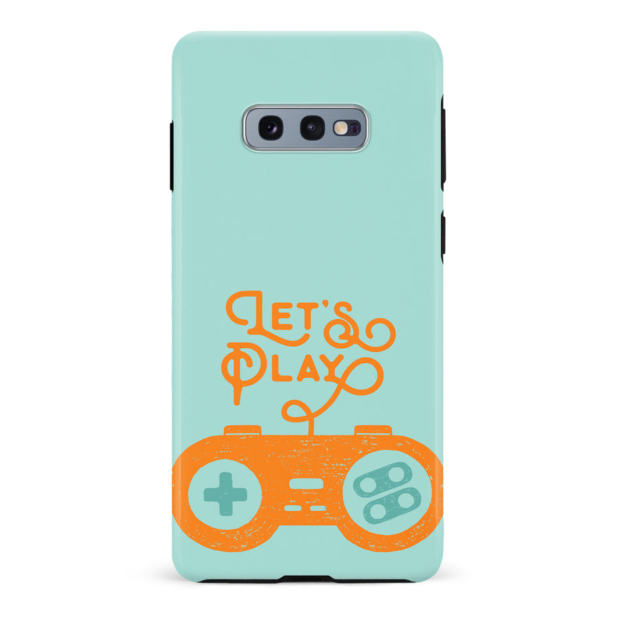 Samsung Galaxy S10e Let's Play Phone Case in Green