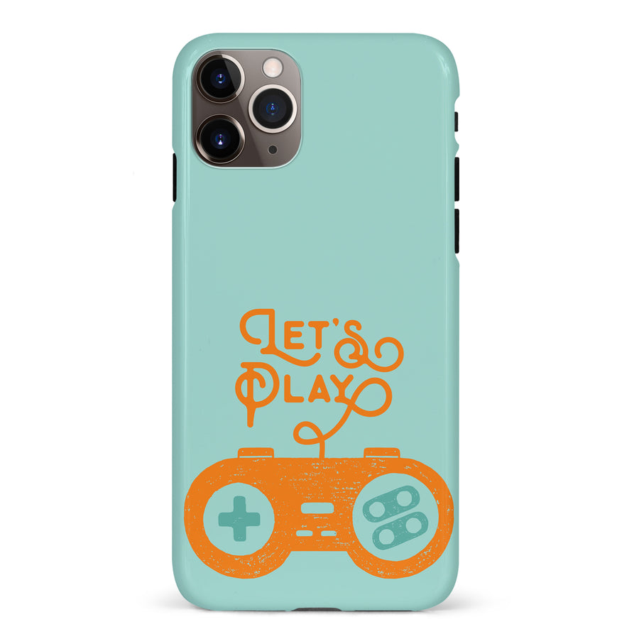 iPhone 11 Pro Max Let's Play Phone Case in Green