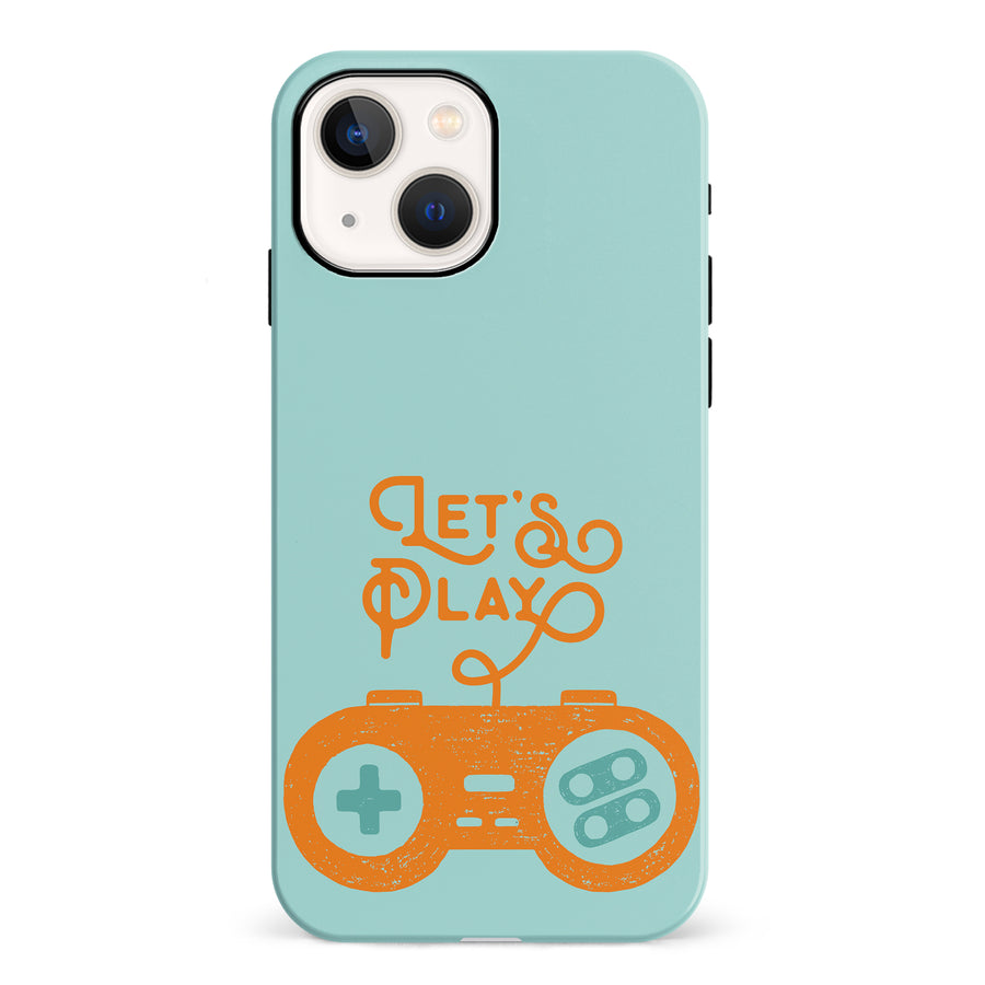iPhone 13 Let's Play Phone Case in Green