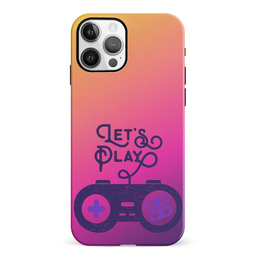 iPhone 12 Let's Play Phone Case in Magenta