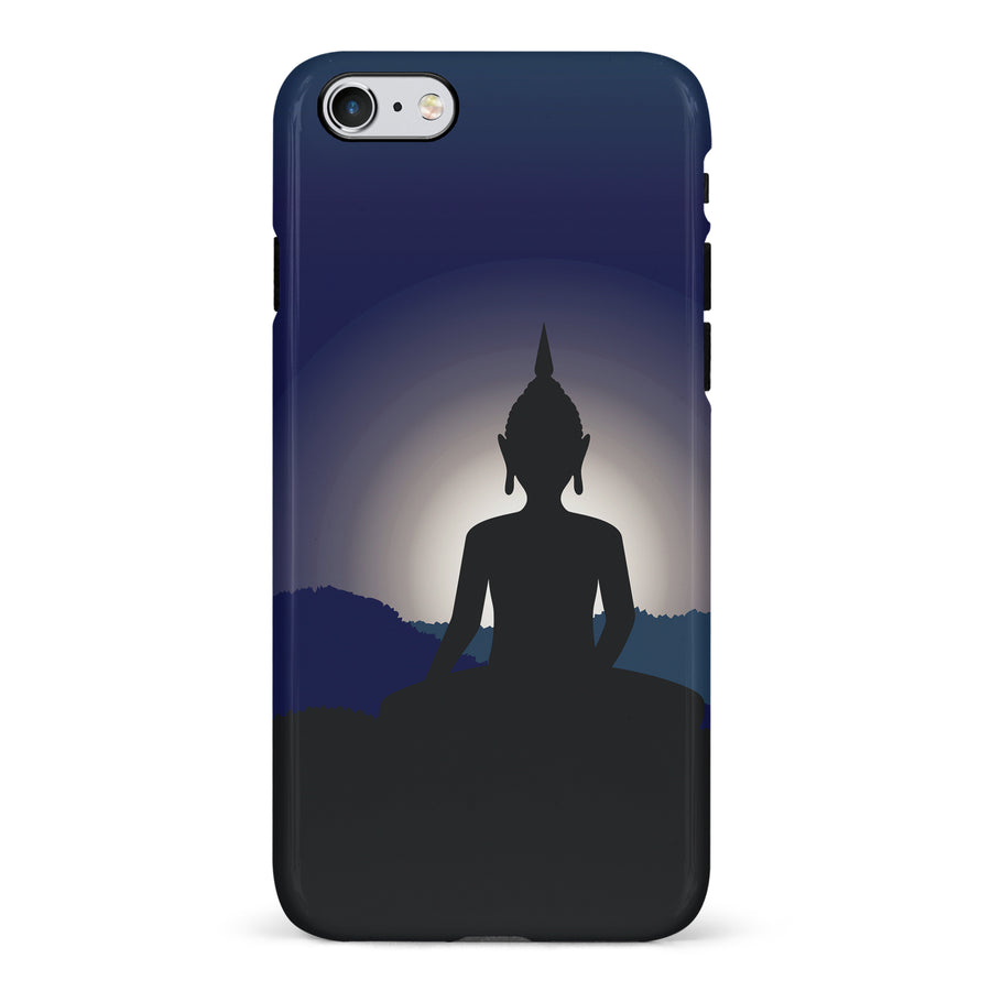 iPhone 6S Plus Meditating Buddha Indian Phone Case in Blue