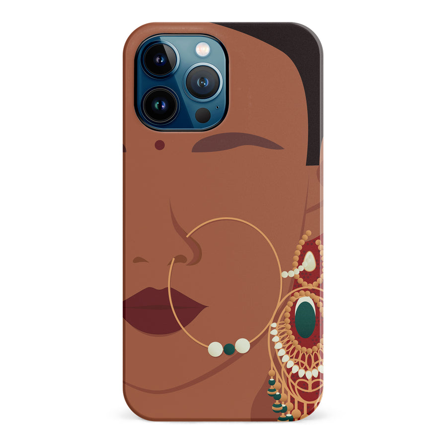 iPhone 12 Pro Max Punjabi Kudi Indian Phone Case in Brown