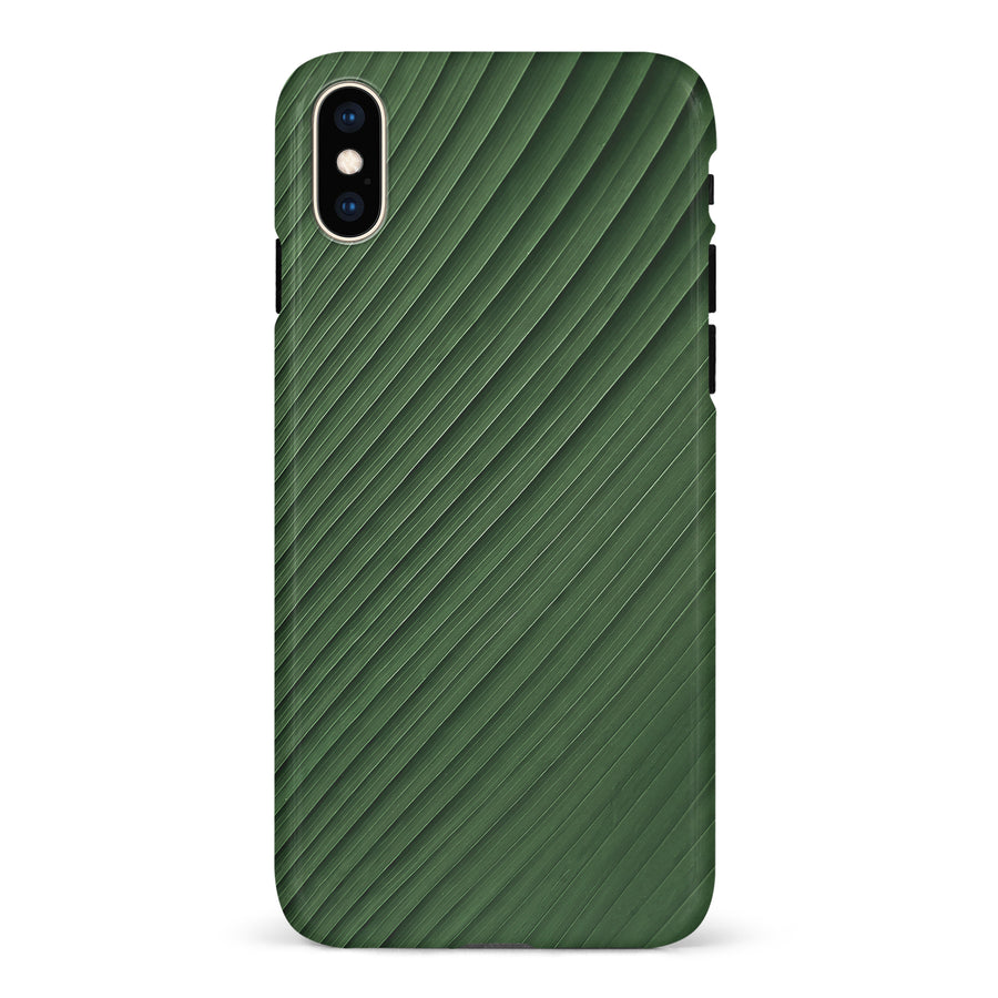 iPhone XS Max Leafy Lines Two Phone Case