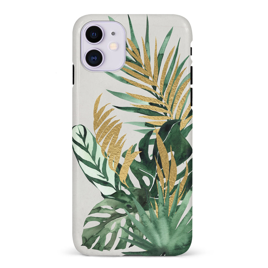 iPhone 11 watercolour plants one phone case