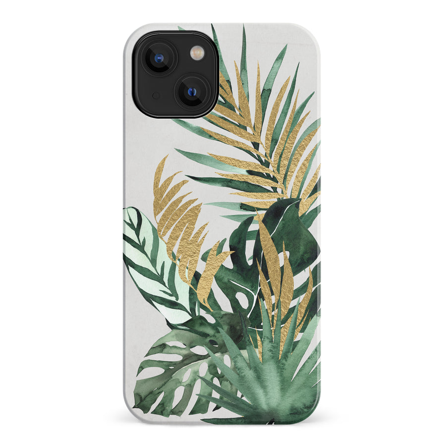 iPhone 14 watercolour plants one phone case