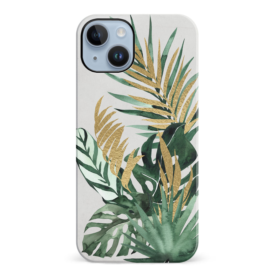 iPhone 14 Plus watercolour plants one phone case