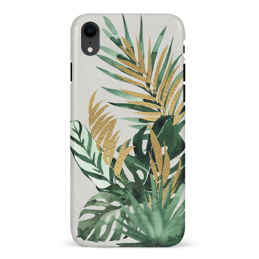 iPhone XR watercolour plants one phone case