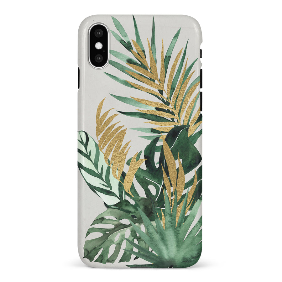 iPhone X/XS watercolour plants one phone case