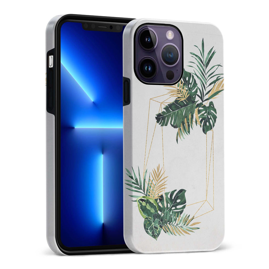 iPhone 14 Pro Max watercolour plants two phone case