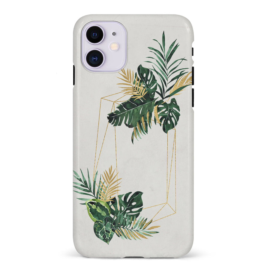 iPhone 11 watercolour plants two phone case