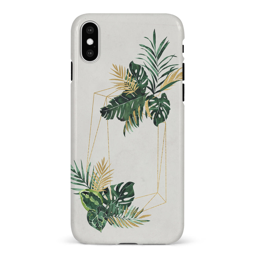 iPhone X/XS watercolour plants two phone case