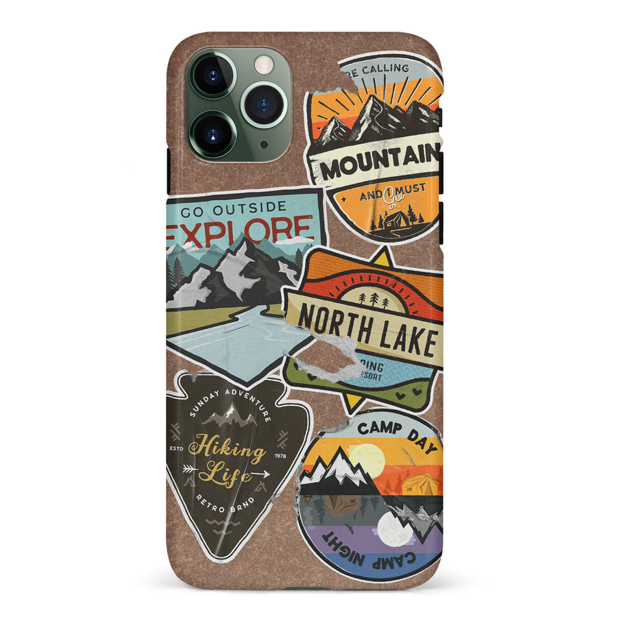 iPhone 11 Pro Explorer Stickers Two Phone Case