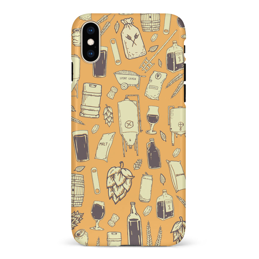 iPhone XS Max The Brewmaster Phone Case in Yellow