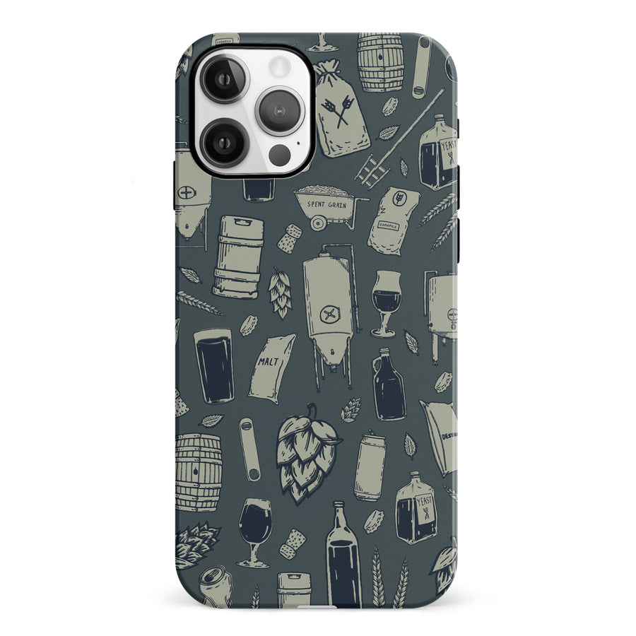 iPhone 12 The Brewmaster Phone Case in Charcoal