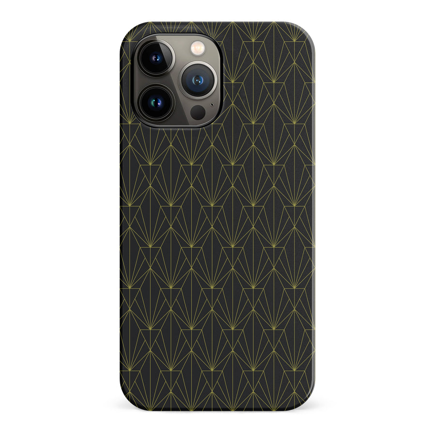 iPhone 13 Pro Max Showcase Art Deco Phone Case in Black