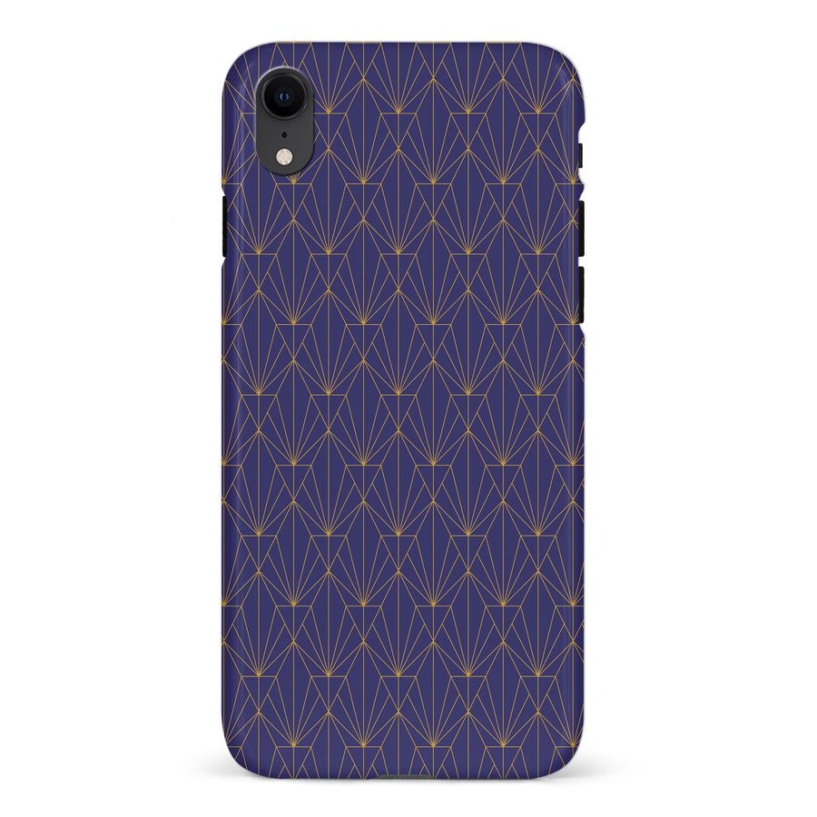 iPhone XR Showcase Art Deco Phone Case in Purple