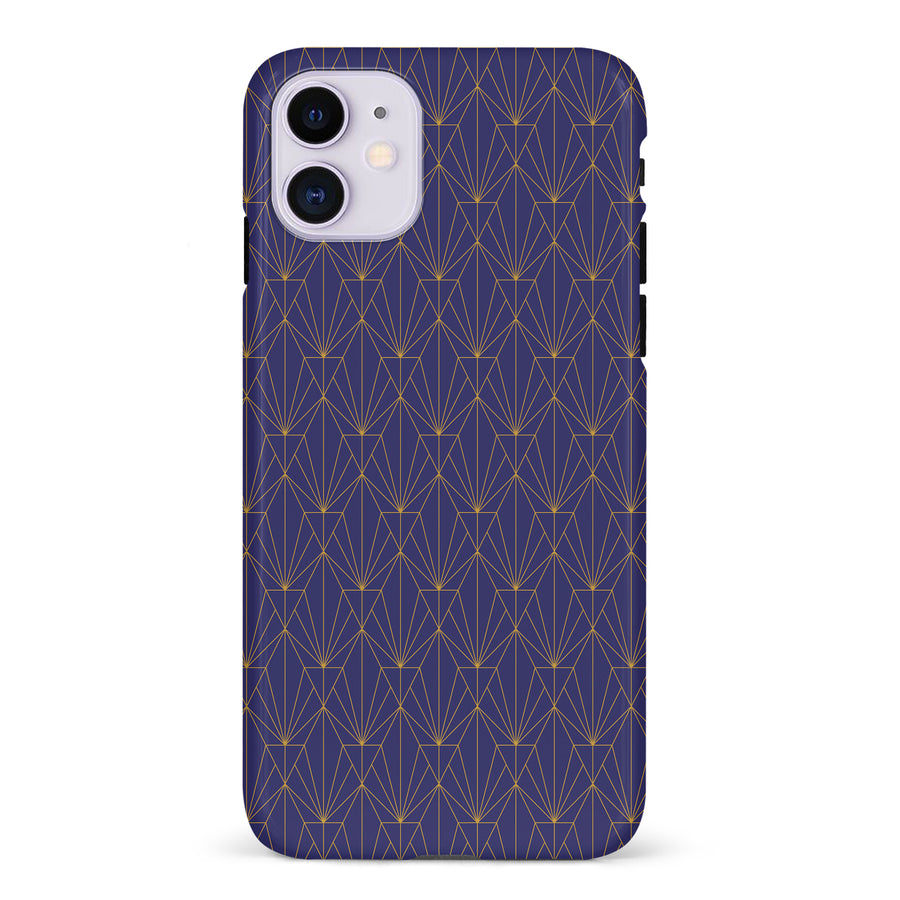 iPhone 11 Showcase Art Deco Phone Case in Purple