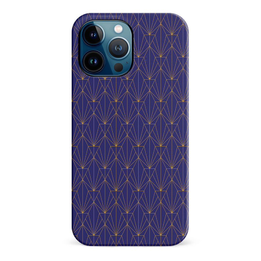 iPhone 12 Pro Max Showcase Art Deco Phone Case in Purple