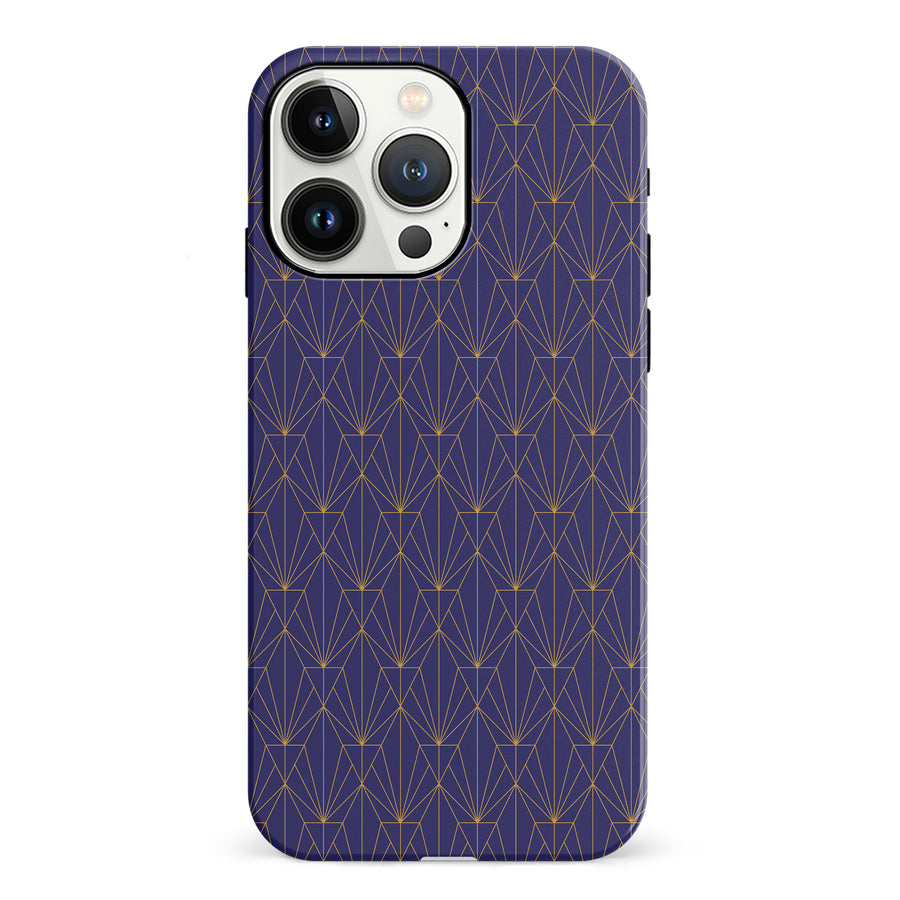 iPhone 13 Pro Showcase Art Deco Phone Case in Purple