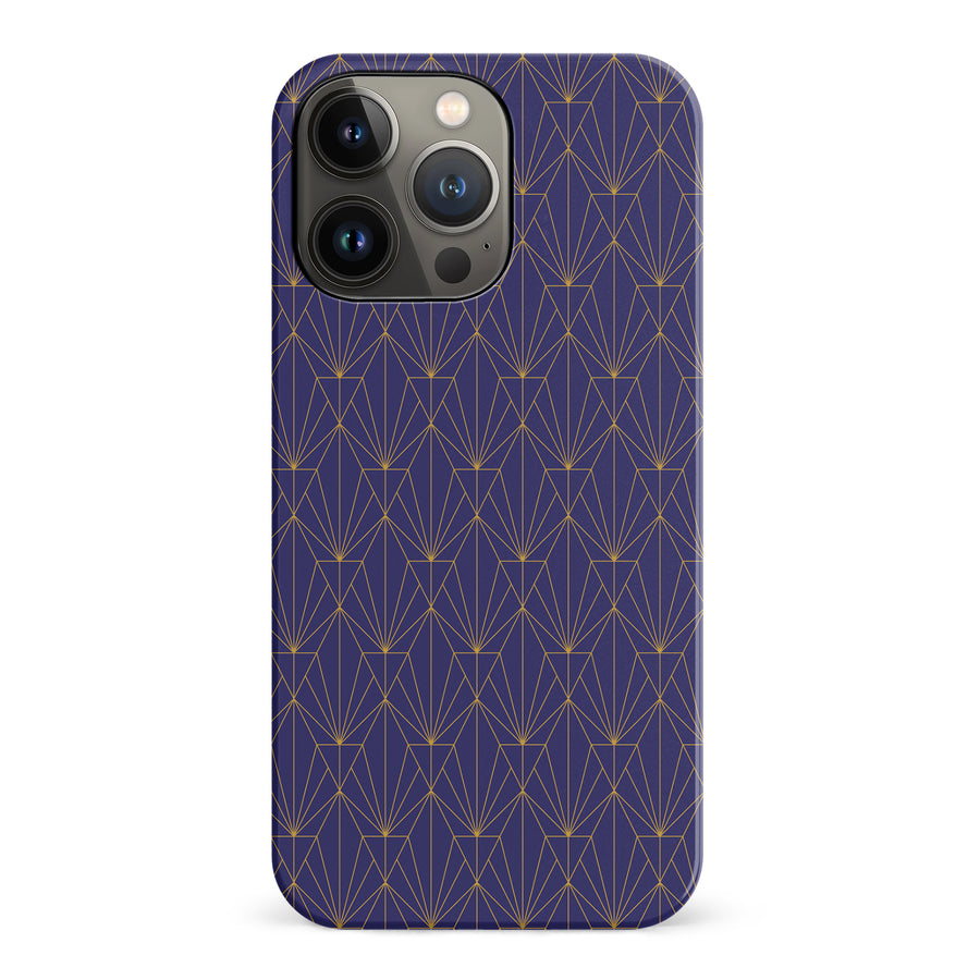 iPhone 14 Pro Showcase Art Deco Phone Case in Purple