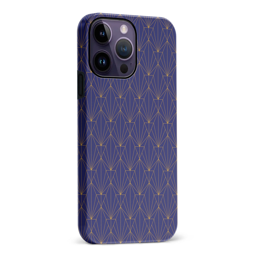 iPhone 14 Pro Max Showcase Art Deco Phone Case in Purple