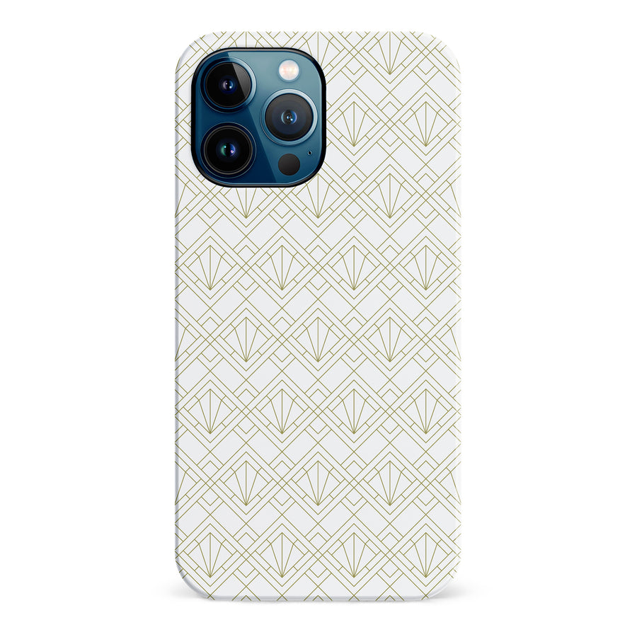 iPhone 12 Pro Max Showcase Art Deco Phone Case in White