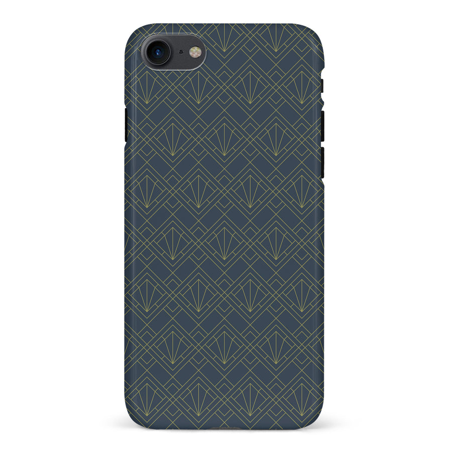 iPhone XS Max Iconic Art Deco Phone Case in Blue