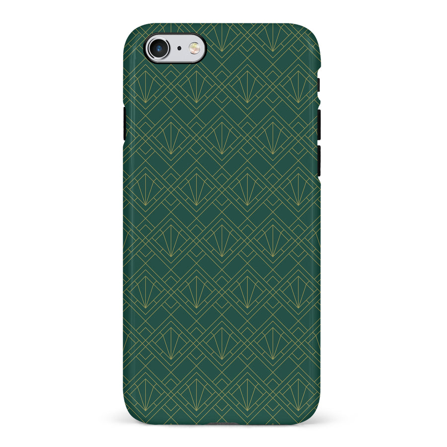 iPhone 6S Plus Iconic Art Deco Phone Case in Green
