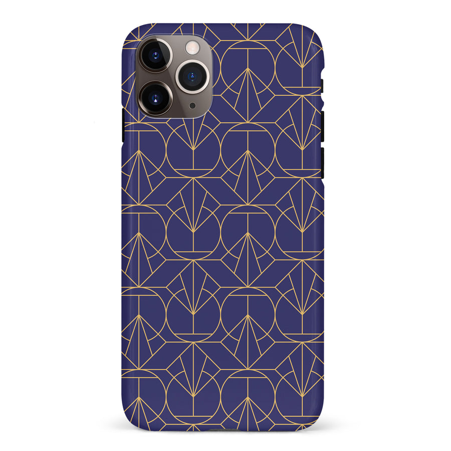 iPhone 11 Pro Max Opulent Art Deco Phone Case in Purple