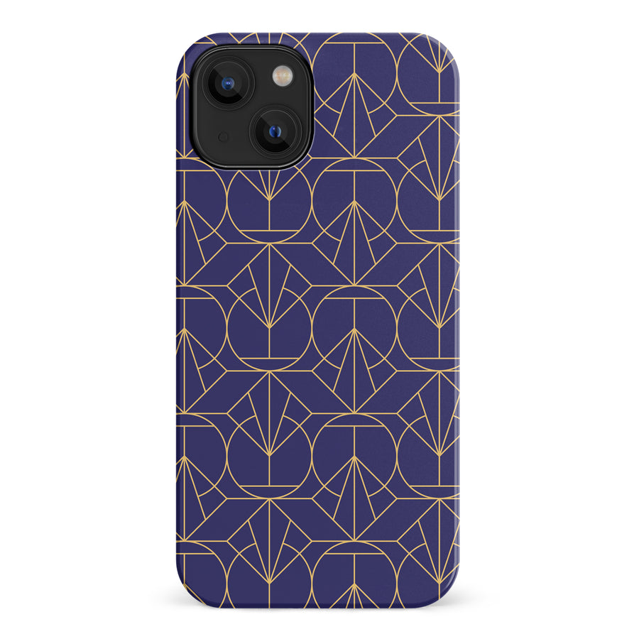 iPhone 14 Opulent Art Deco Phone Case in Purple