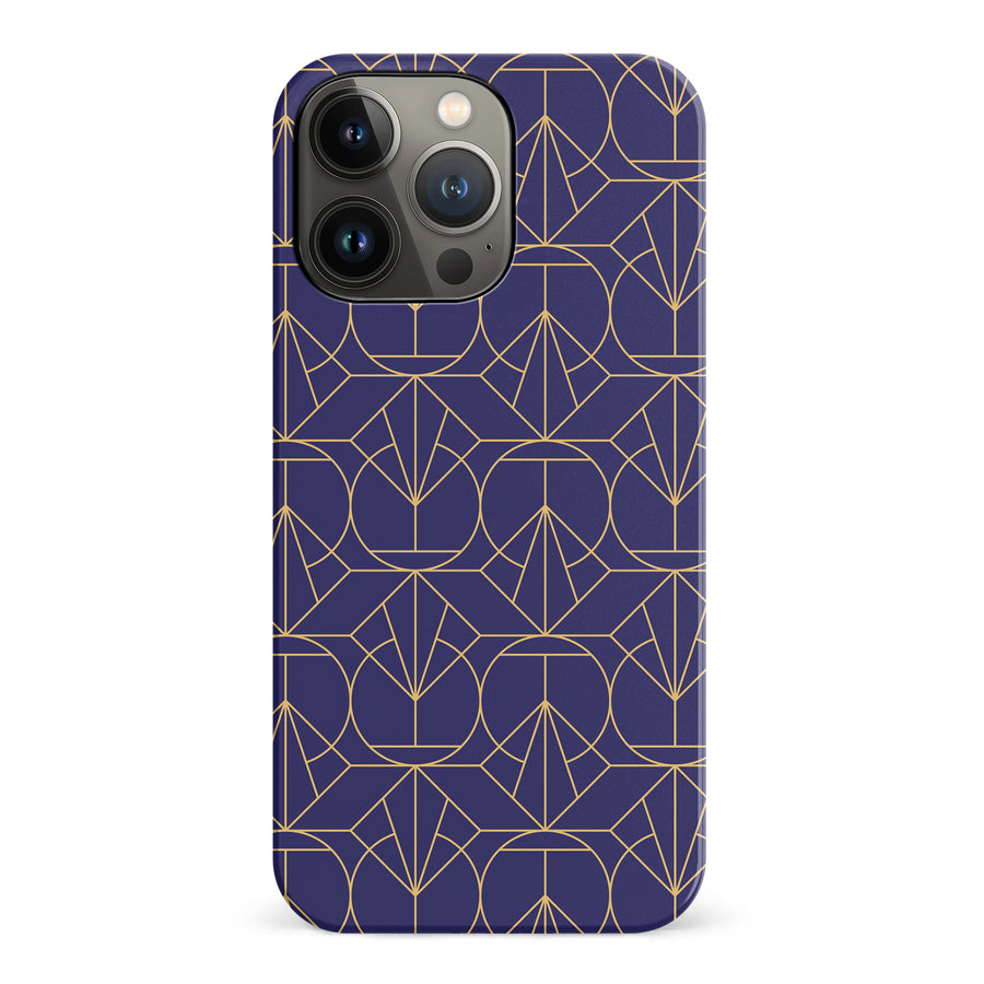 iPhone 14 Pro Opulent Art Deco Phone Case in Purple