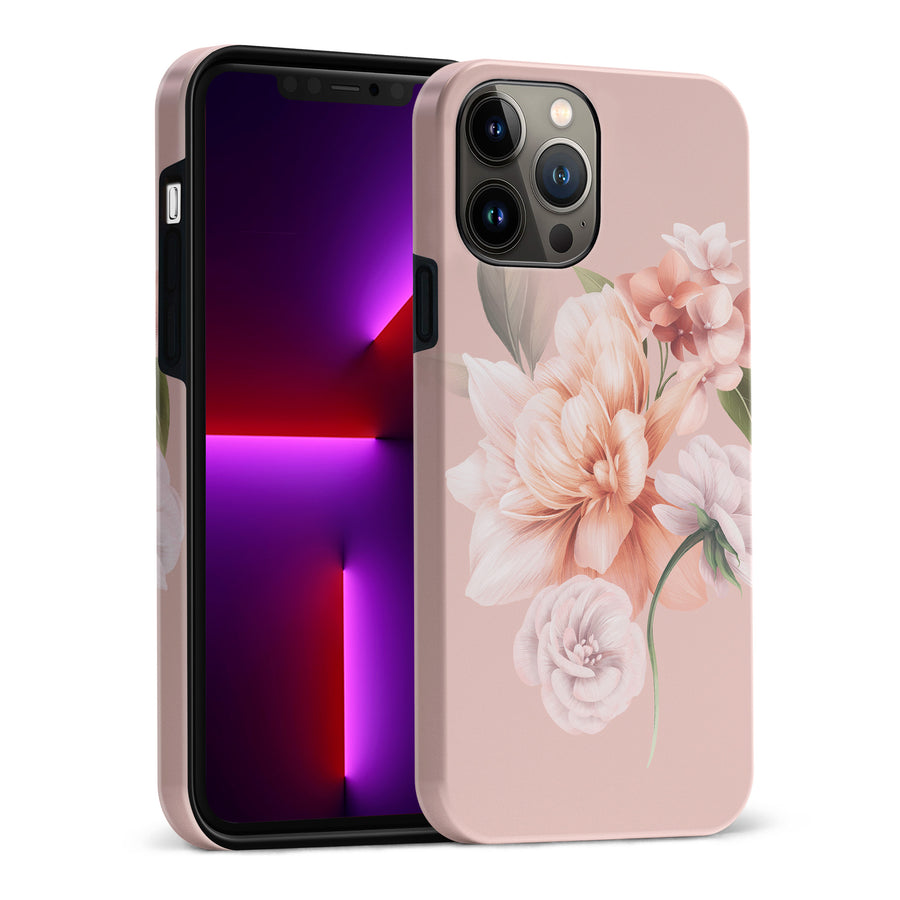 iPhone 13 Pro Max full bloom phone case in pink