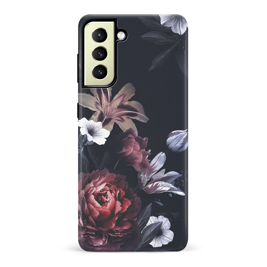 Samsung Galaxy S22 Plus Flower Garden Phone Case in Black