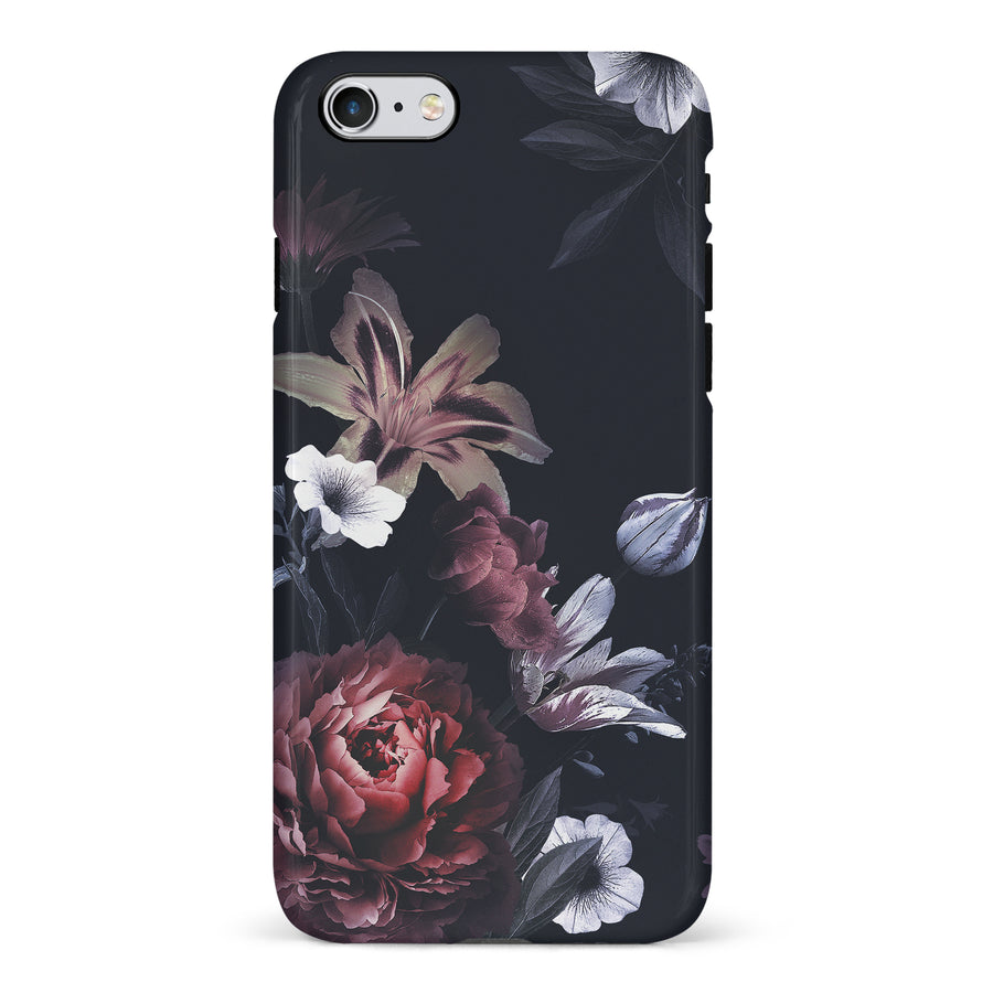iPhone 6 Flower Garden Phone Case in Black