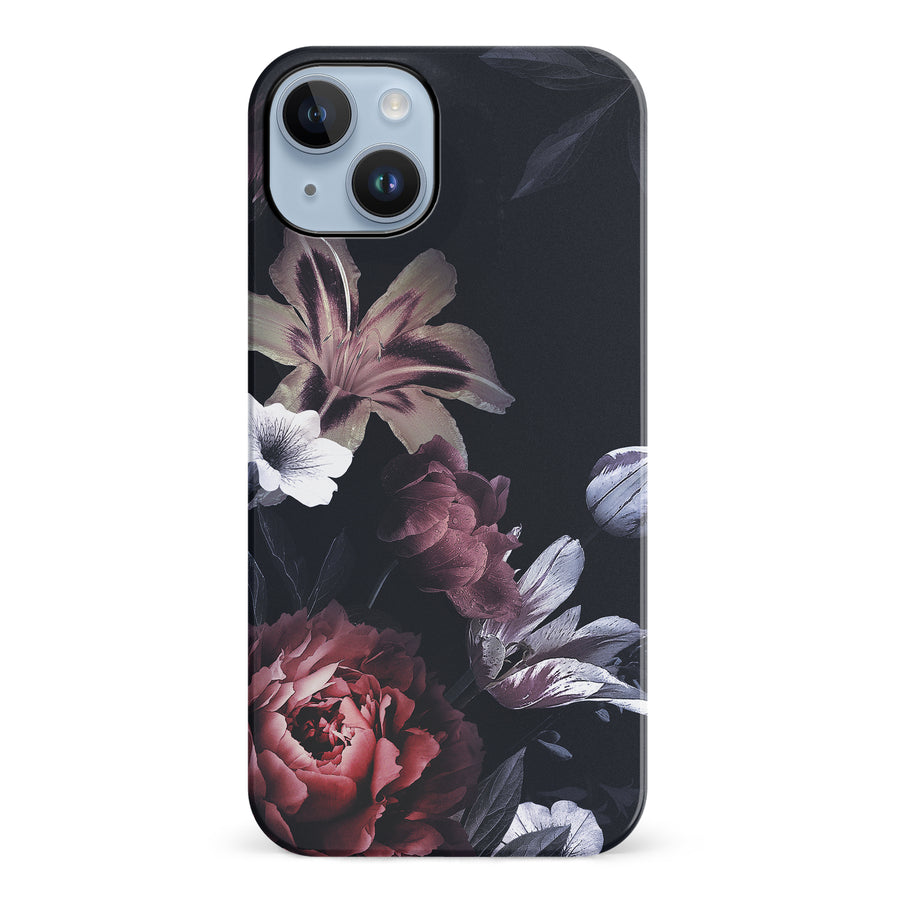 iPhone 14 Plus Flower Garden Phone Case in Black