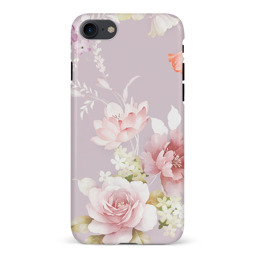 iPhone 7/8/SE Pink Floral Phone Case