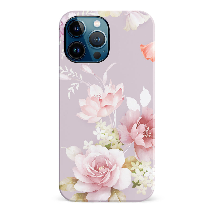 iPhone 12 Pro Max Pink Floral Phone Case