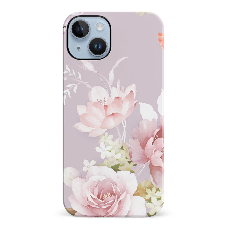 iPhone 14 Plus Pink Floral Phone Case