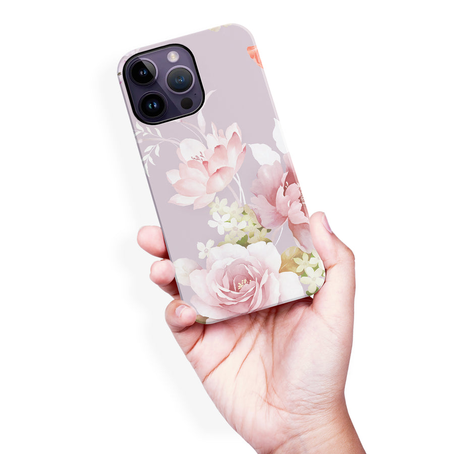 iPhone 14 Pro Max Pink Floral Phone Case