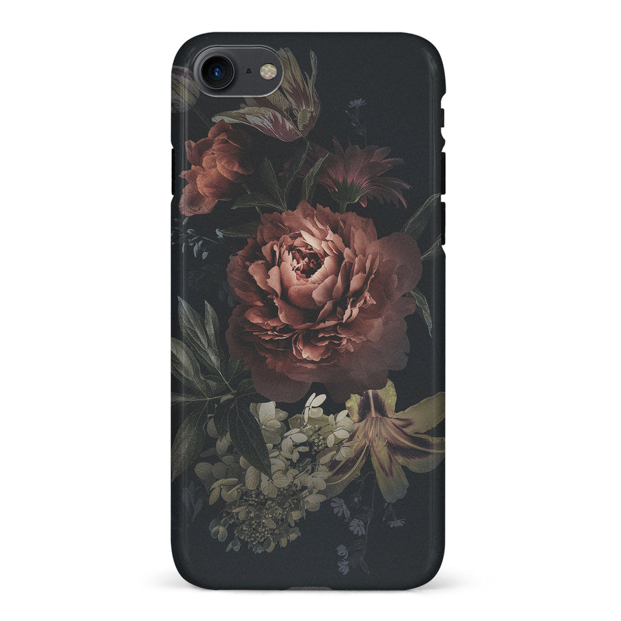 iPhone 7/8/SE Blossom Phone Case in Black
