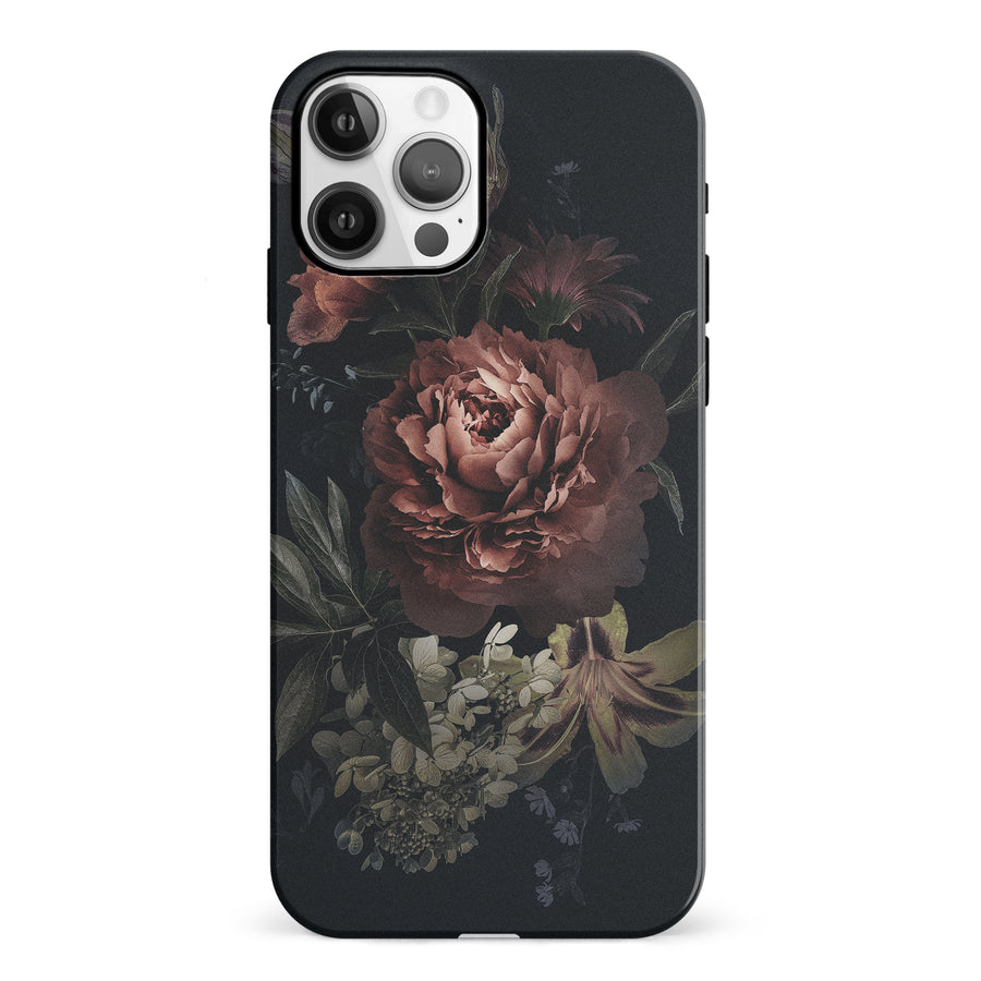 iPhone 12 Blossom Phone Case in Black