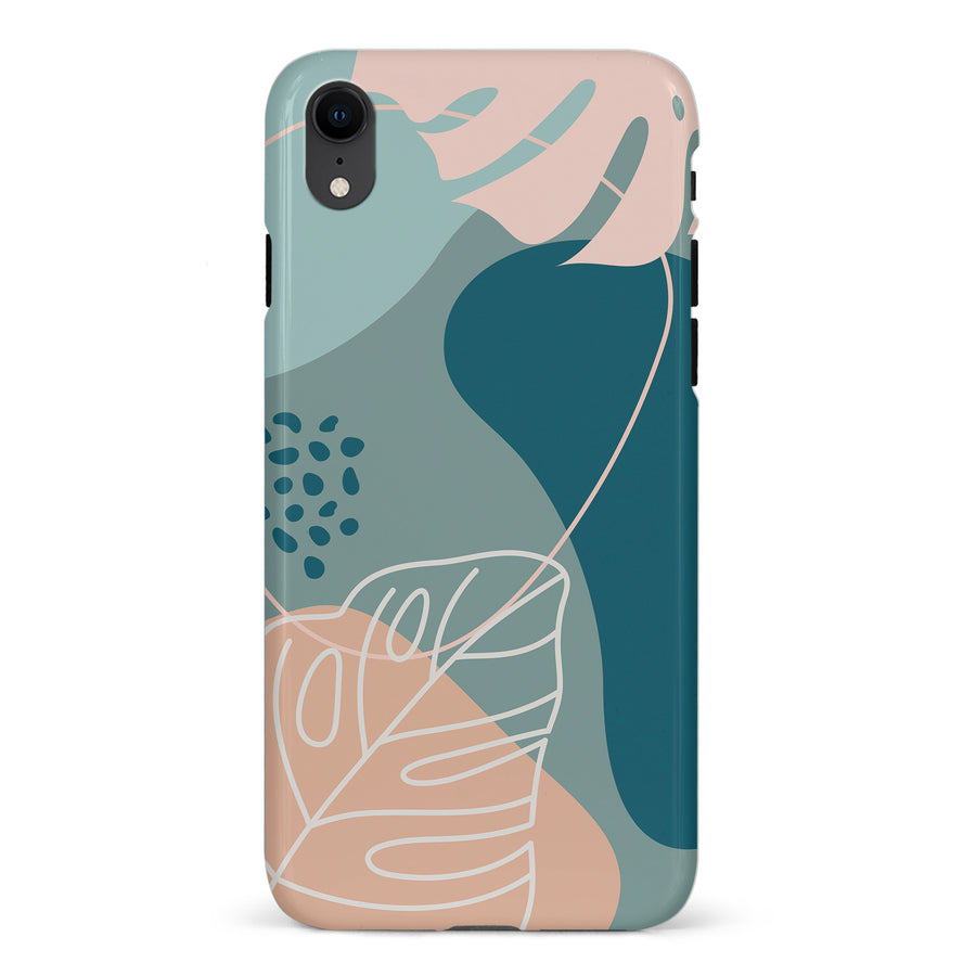 iPhone XR Tropical Arts Phone Case in Blue