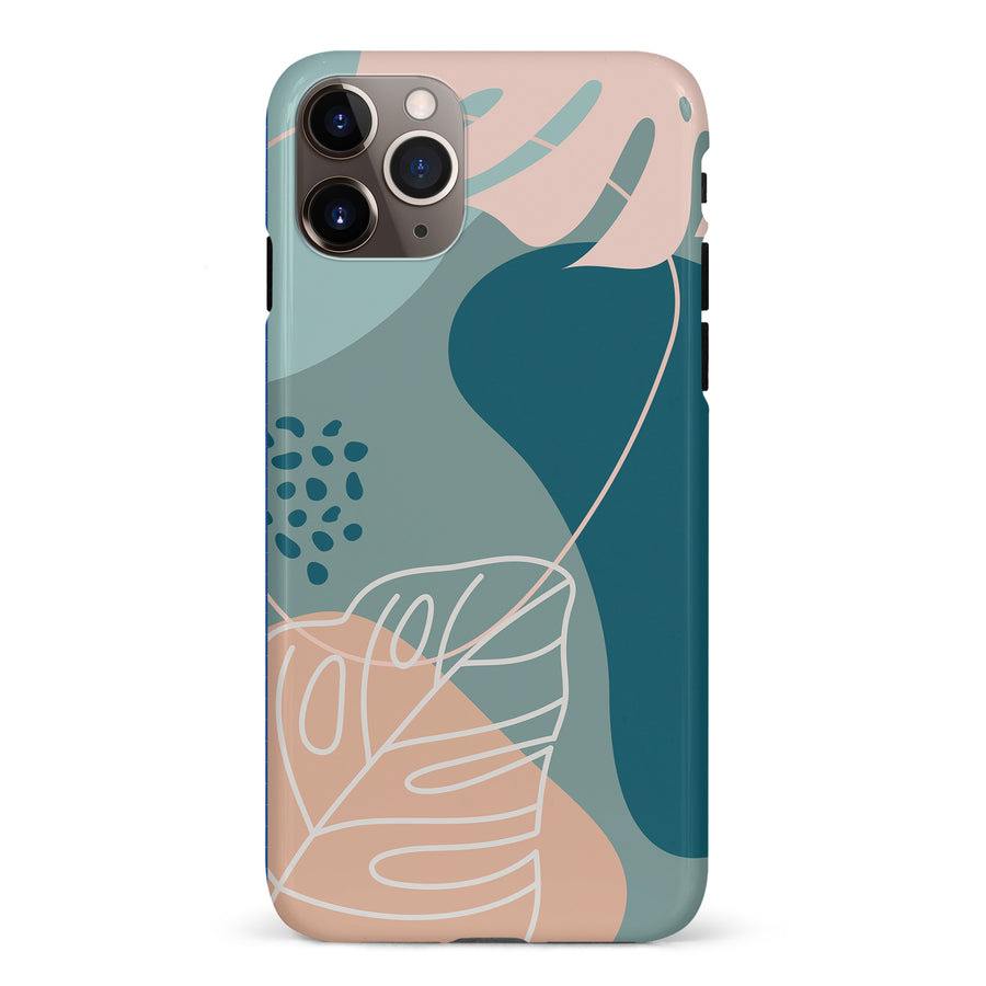 iPhone 11 Pro Max Tropical Arts Phone Case in Blue