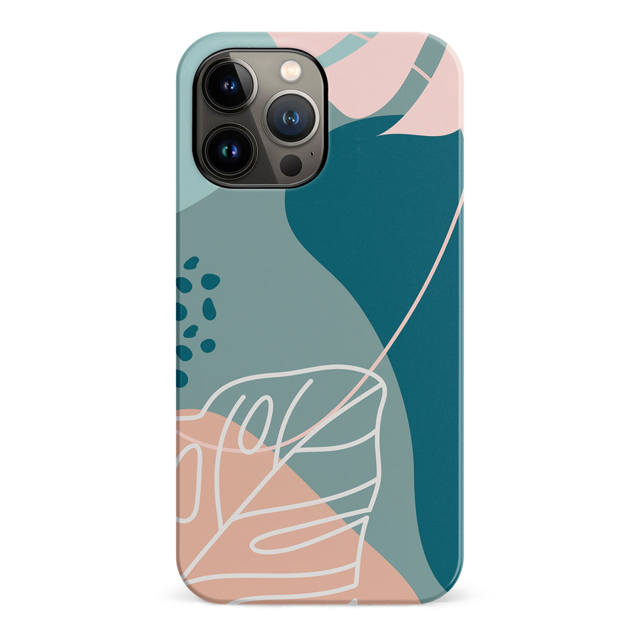 iPhone 13 Pro Max Tropical Arts Phone Case in Blue