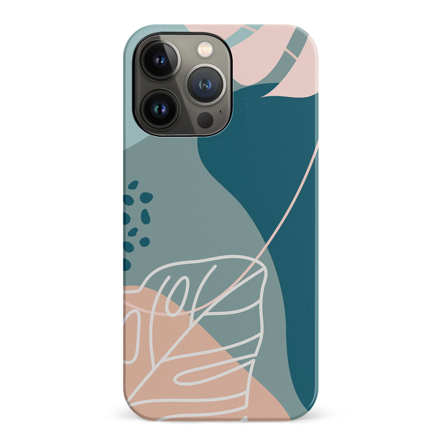 iPhone 14 Pro Tropical Arts Phone Case in Blue